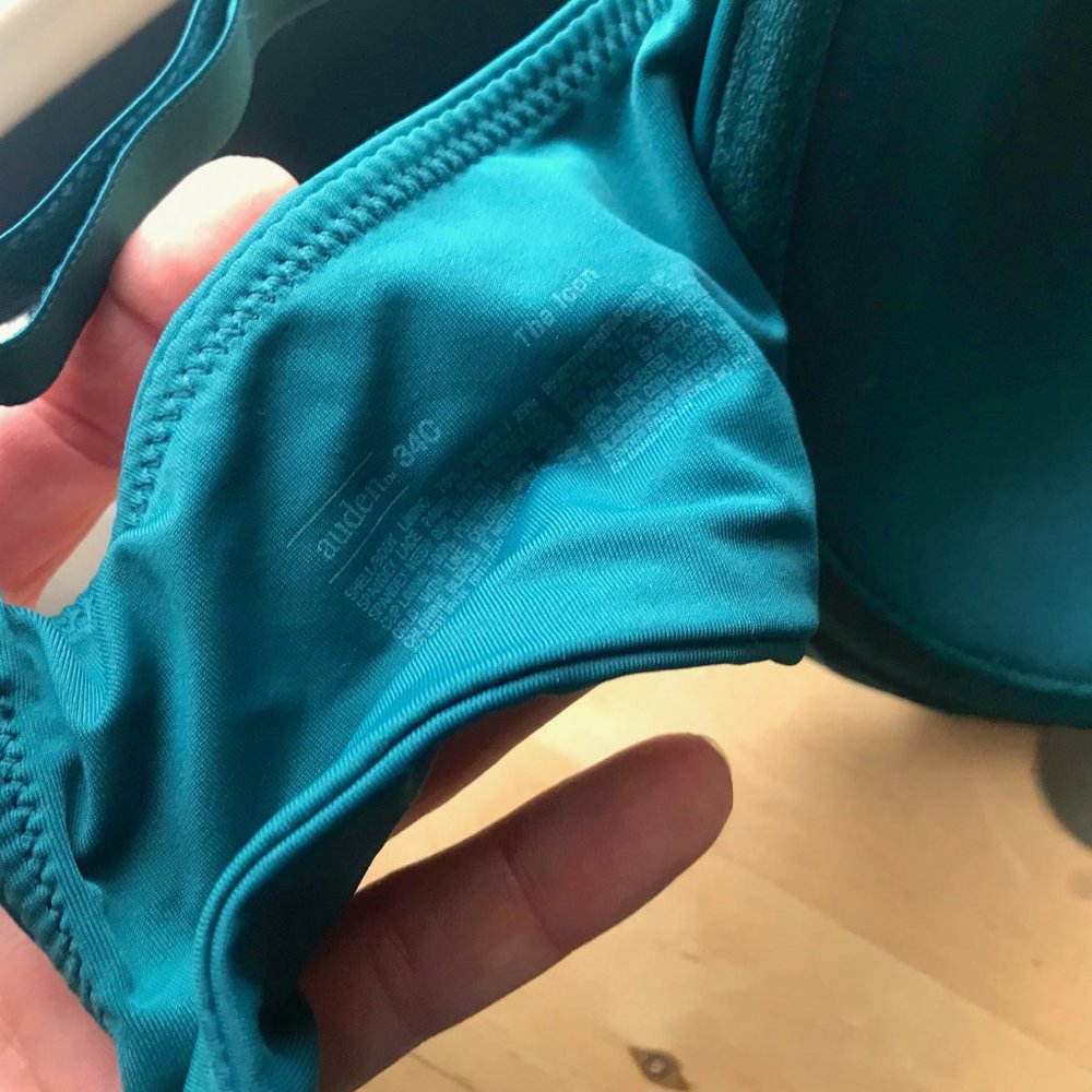 Lightly Padded, Lace Green, The Icon Bra from Arden 34C - Picture 2 of 3